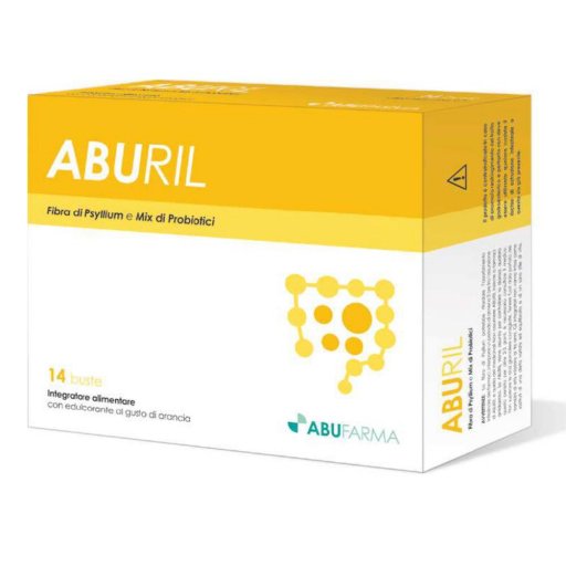 ABURIL 14 Bustine - Integratore per il Benessere Intestinale, 14 Bustine, Aburil