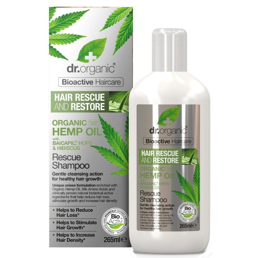 Dr Organic Hemp Shampoo Rinfor