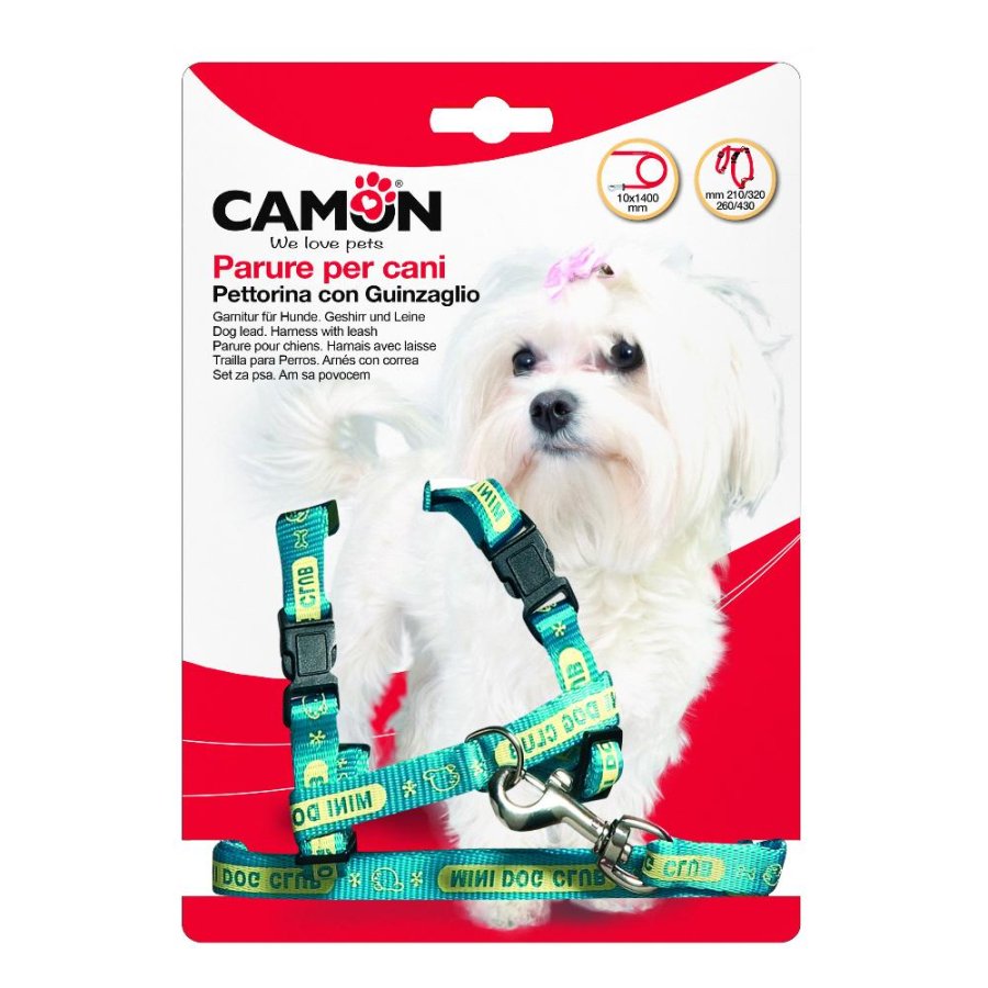 CAMON PARURE CUCCIOLI PETTORINA GUINZAGLIO 1x140CM