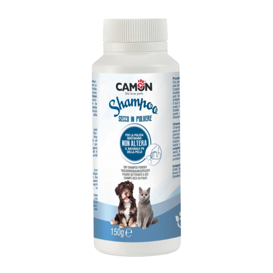 CAMON SHAMPOO SECCO CANE/GATTO POLVERE FLACONE 150GR