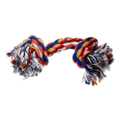 Cotonosso 2 Nodi 28cm 125g - Corda da Gioco per Cani Resistente e Intrattenimento Duraturo