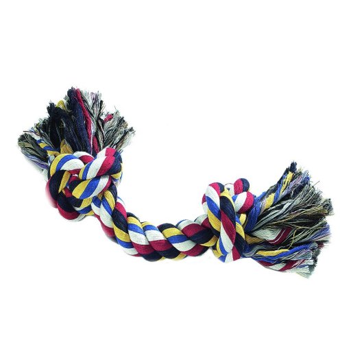 Cotonosso 2 Nodi 45cm 440g - Corda da Gioco per Cani Extra Large per Divertimento Duraturo