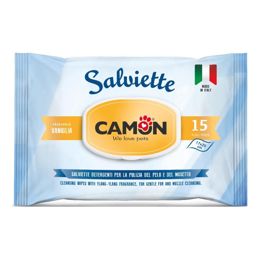CAMON SALVIETTE DETERGENTI VANIGLIA 15PZ