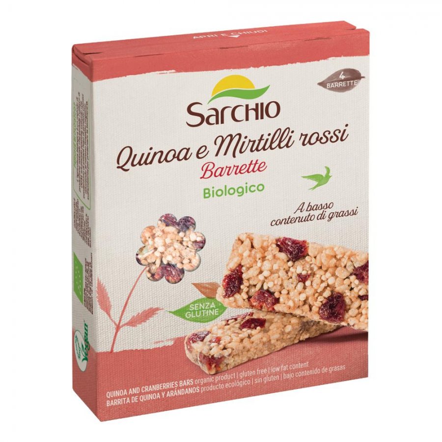 SARCHIO Snack Quinoa e Mirtilli Rossi 80g