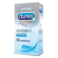 Durex - Invisible Profilattico 12 Pezzi per una Protezione Discreta e Sicura