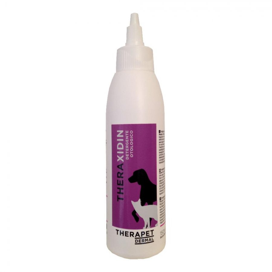 Theraxidin Detergente Otologico per Cani e Gatti 150ml - Pulizia dell'orecchio sicura ed efficace