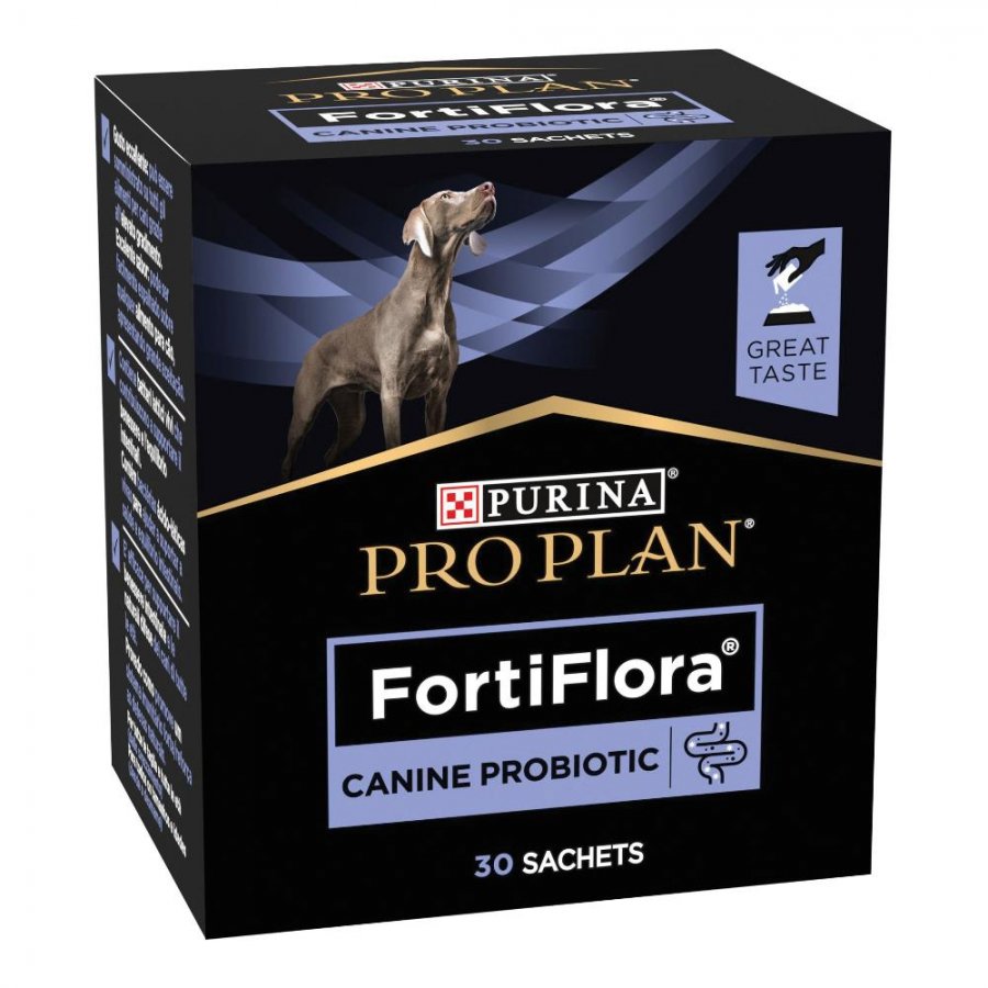 Fortiflora Cane Alimento Complementare per Cani, 30 Bustine - Regolarizza il Transito Intestinale con Batteri Lattici Vivi