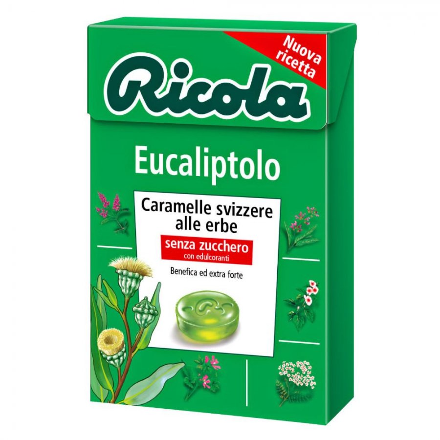 Ricola  Eucaliptolo  Caramelle svizzere alle erbe senza zucchero 50g