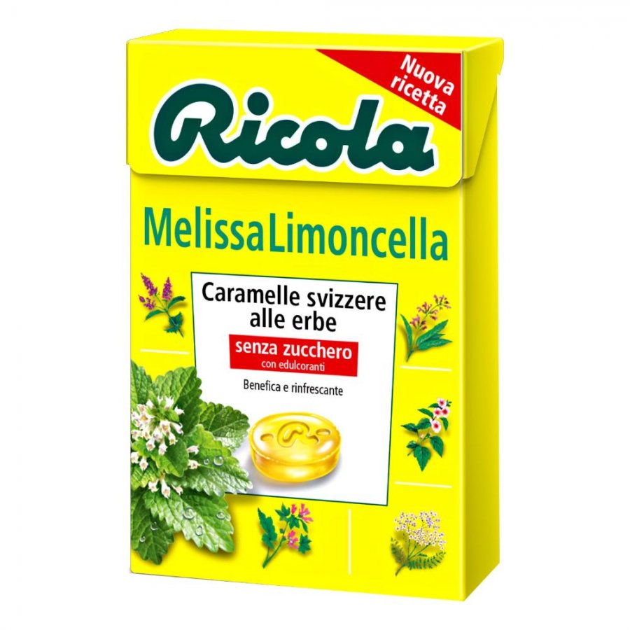Ricola  Melissa Limoncella  Caramelle svizzere alle erbe senza zucchero 50g