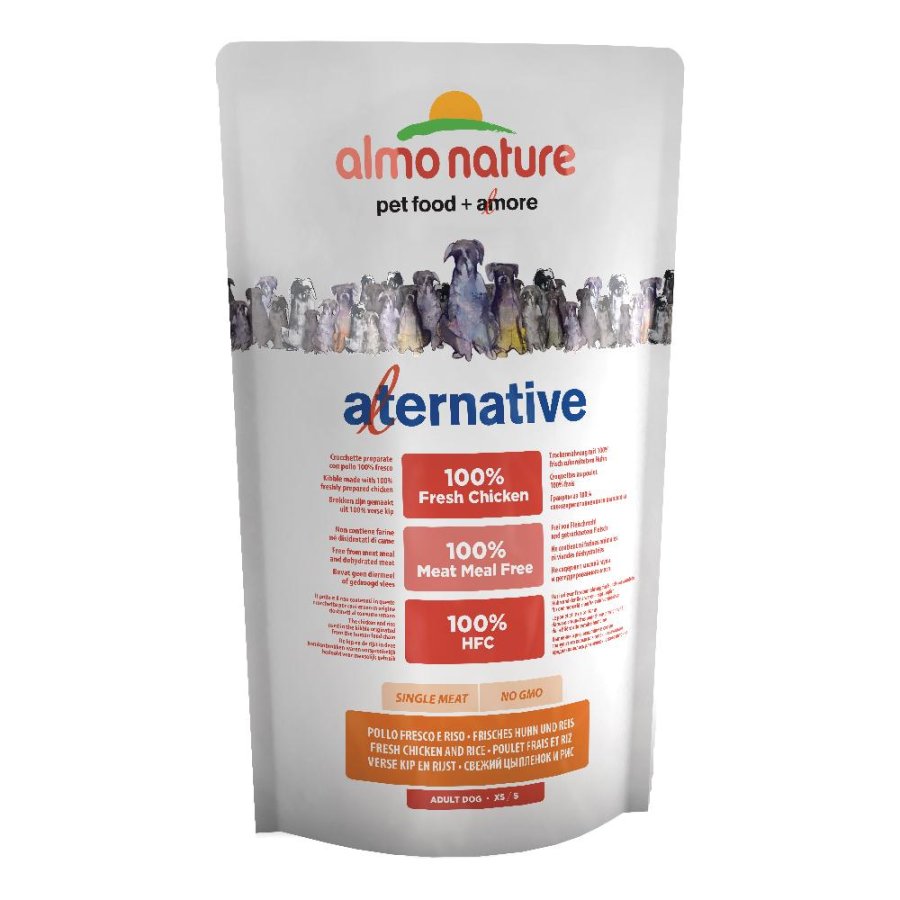 ALMO NATURE CANE HFC ALTERNATIVE EXTRA SMALL/SMALL ADULT POLLO RISO 750GR