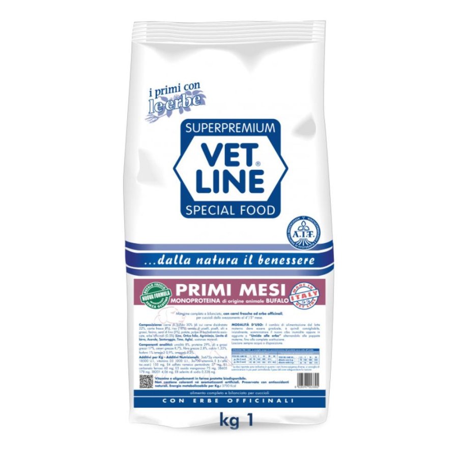 OLISTIKA VET LINE CANE PRIMI MESI MONOPROTEICO BUFALO 1KG