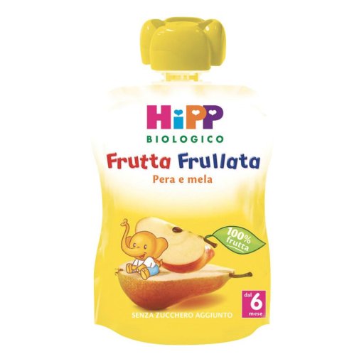 HiPP Bio, Frutta Frullata Mela Pera, 90 g
