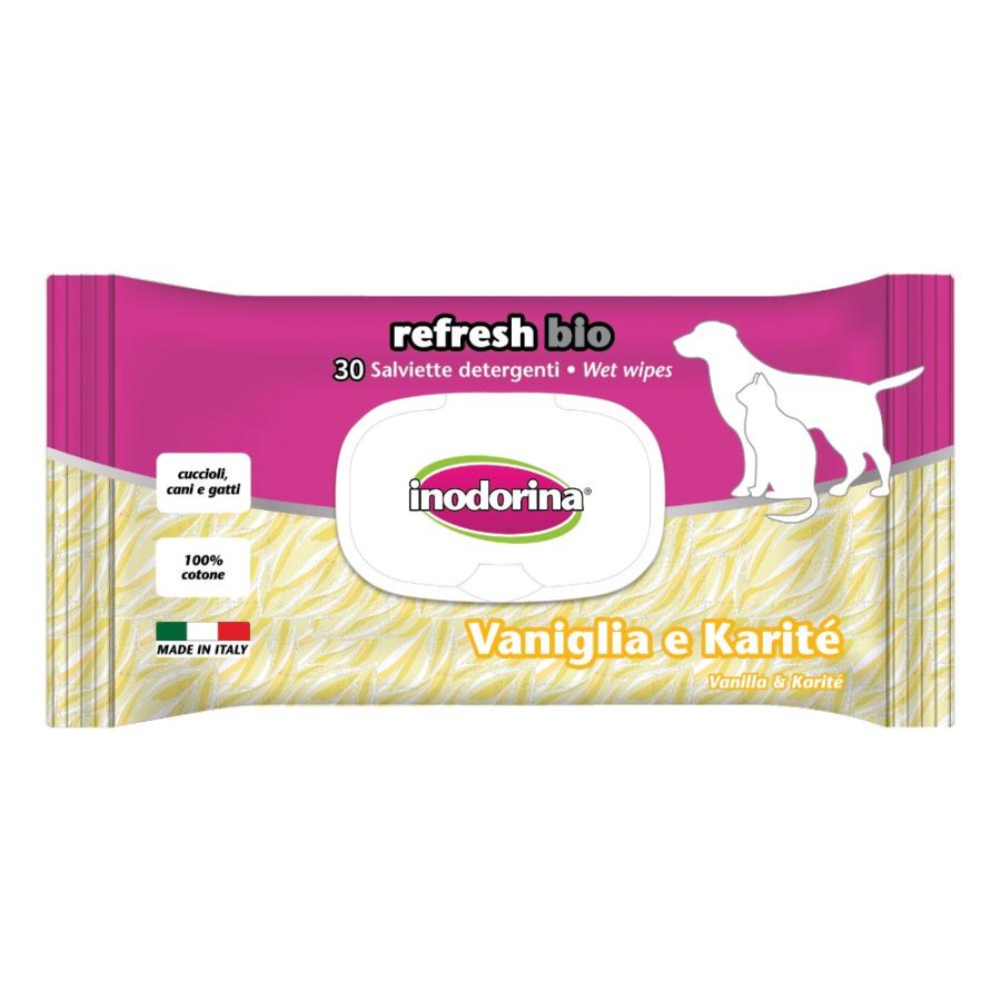 INODORINA SALVIETTE REFRESH BIO VANIGLIA KARITE' 30PZ