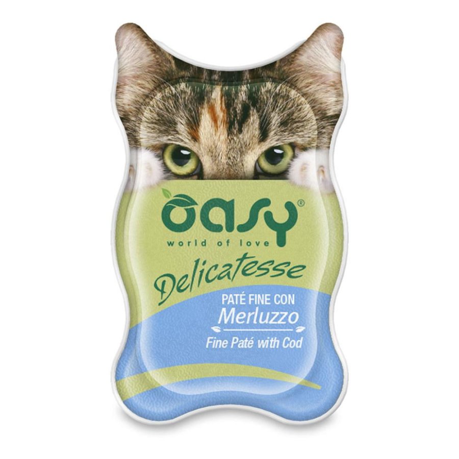 OASY GATTO DELICATES PATE MERLUZ85G
