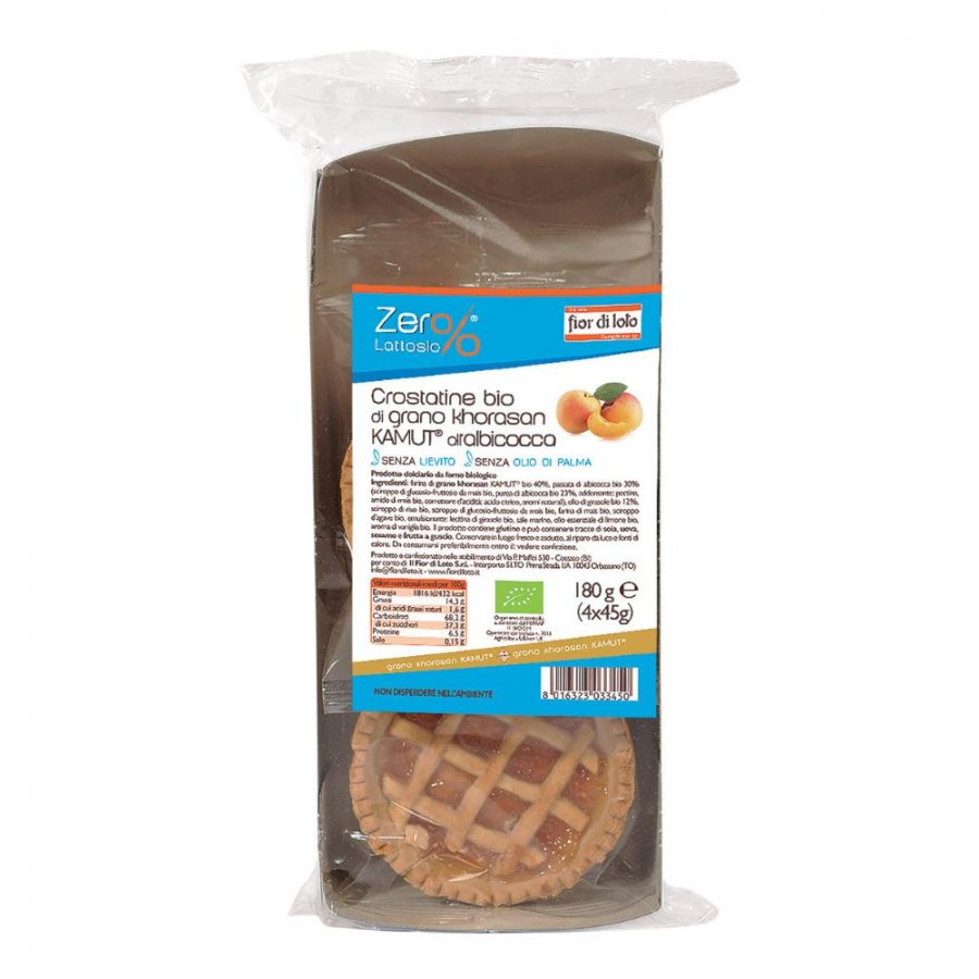 Fior Di Loto Crostatina Di Grano Khorsan Kamut All'Albicocca Bio 4x45g 180g