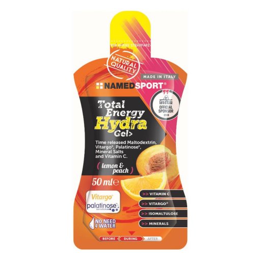 Named Sport, Total Energy Hydra Gel Lemon & Peach, 50 ml