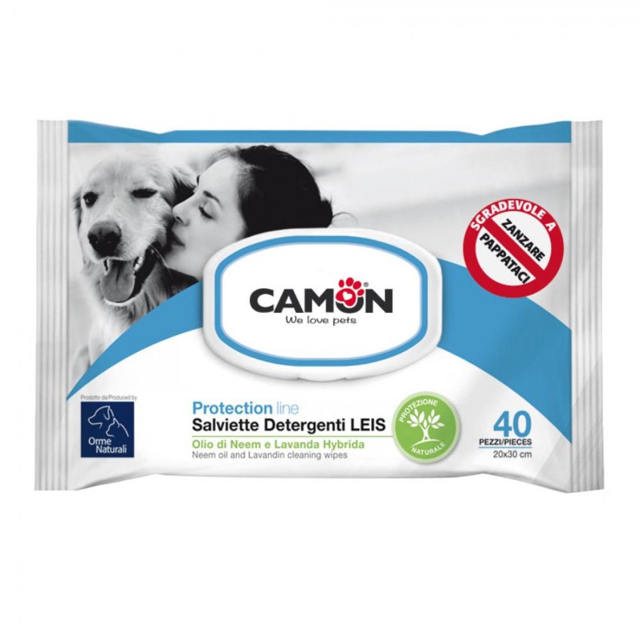 Salviette Detergenti per Cani e Gatti Leis - 40 Pezzi - Pulizia Igiene Oculare Animale Domestico