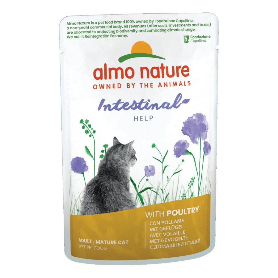 ALMO NATURE GATTO HOLISTIC DIGESTIVE HELP ADULT POLLAME 70GR (bustina)