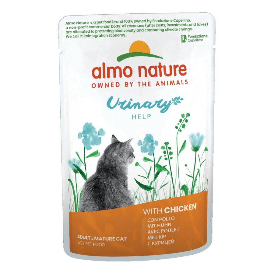 ALMO NATURE GATTO HOLISTIC URINARY HELP ADULT POLLO 70GR (bustina)
