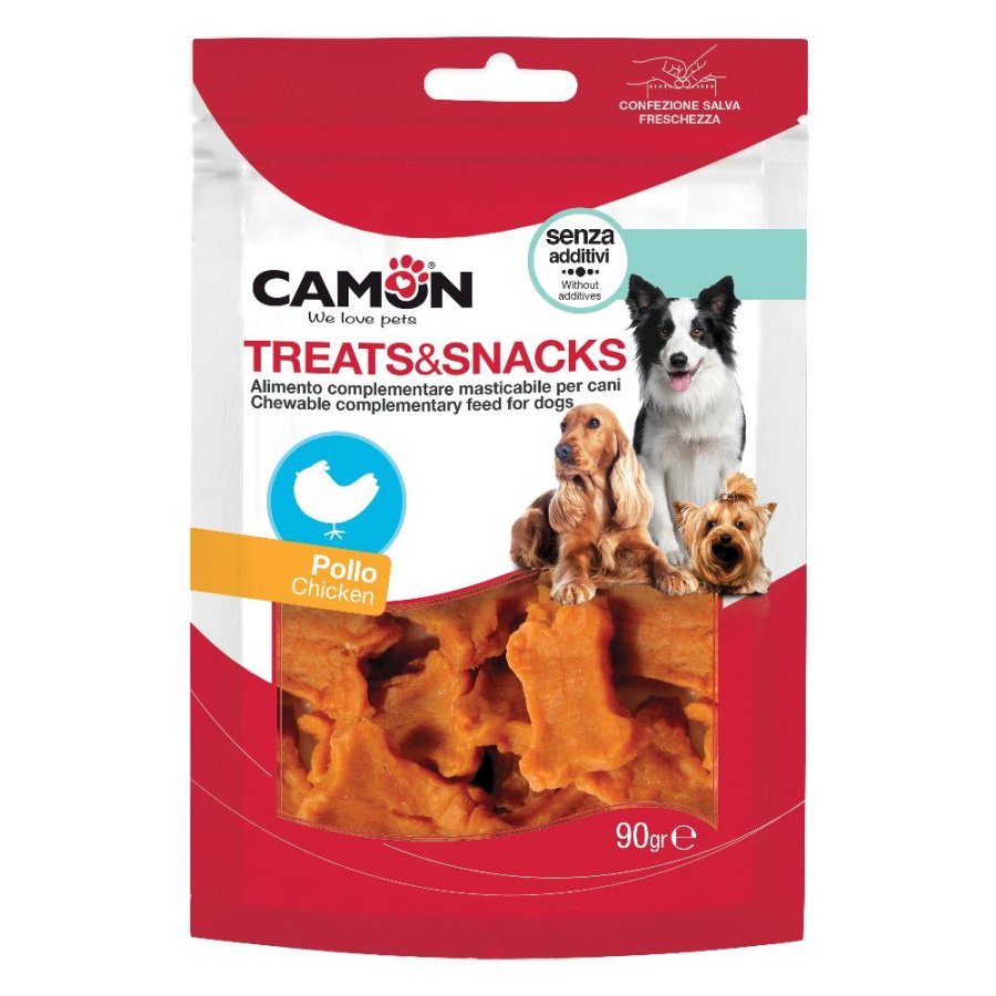 CAMON CANE SNACK TREATS BONES POLLO 90GR