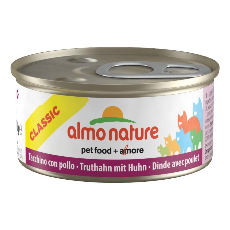 ALMO NATURE GATTO CLASSIC TACCHINO POLLO 70GR (lattina)