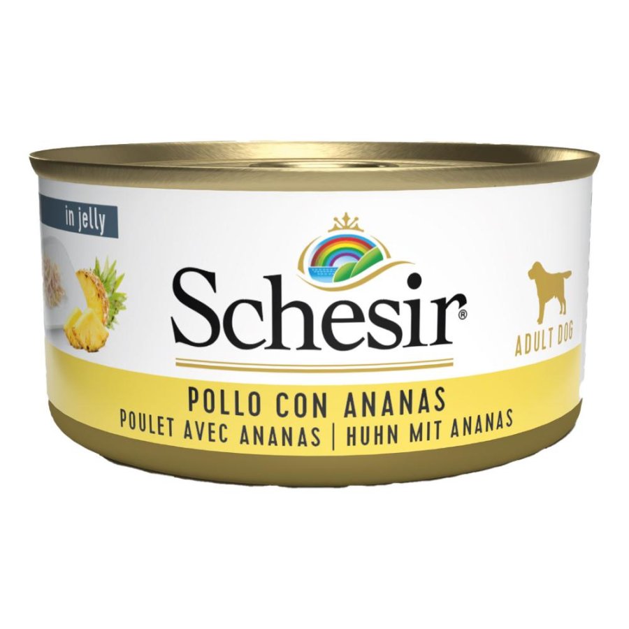 SCHESIR CANE FRUIT POLLO ANANAS 150GR (lattina)