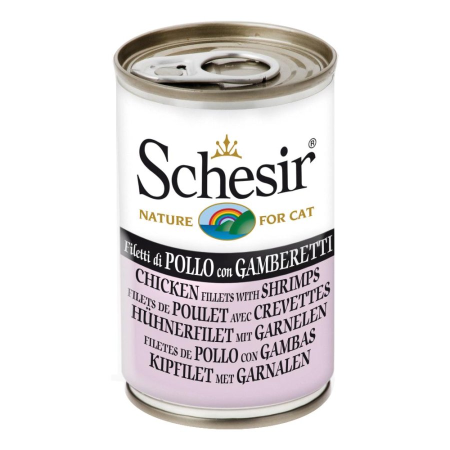 SCHESIR GATTO JELLY POLLO GAMBERETTI 140GR (lattina)