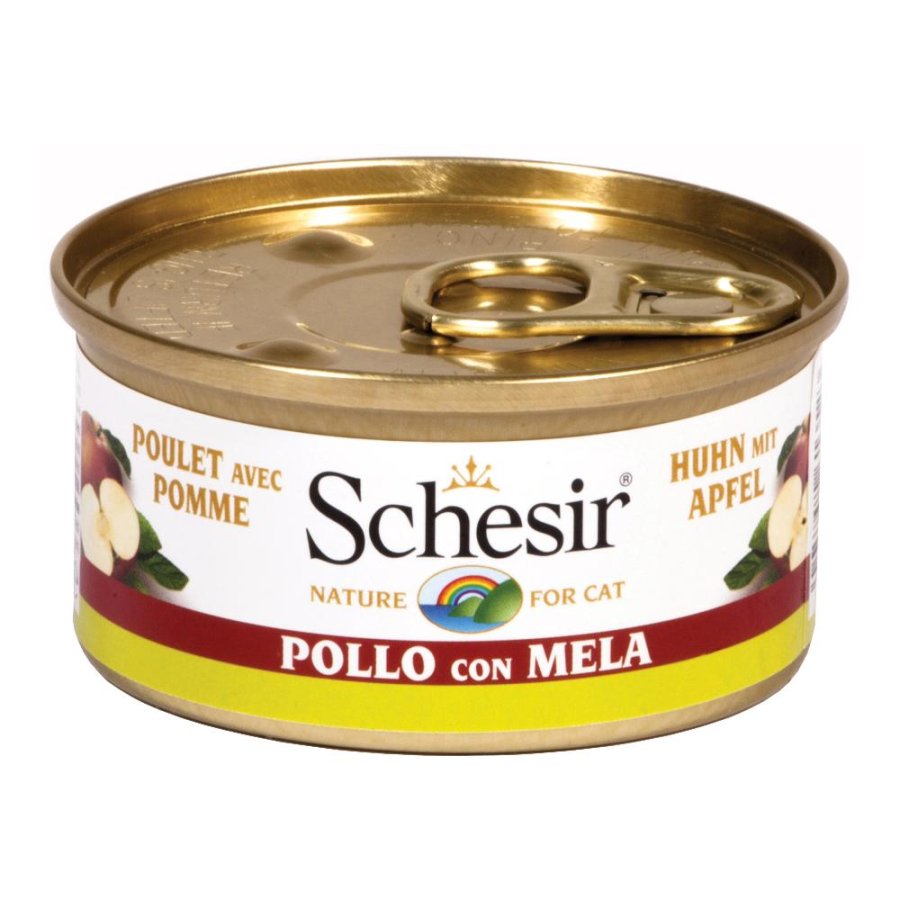 SCHESIR GATTO FRUIT POLLO MELA 75GR (lattina)