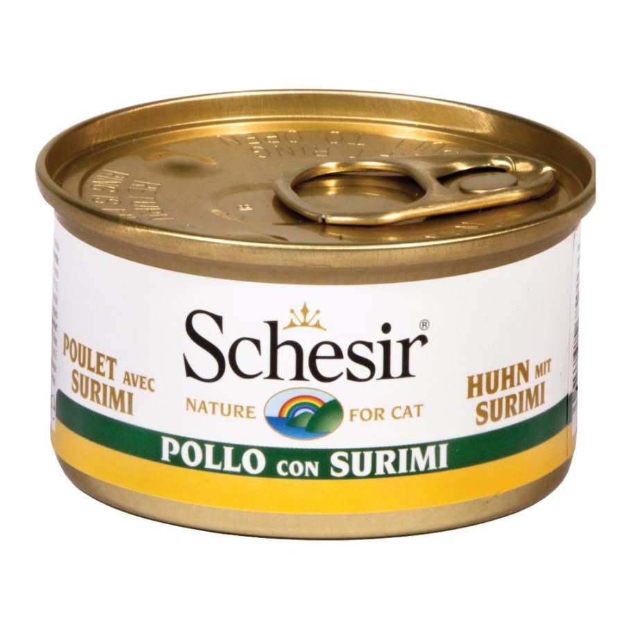 SCHESIR GATTO JELLY  POLLO SURIMI 85GR (lattina)