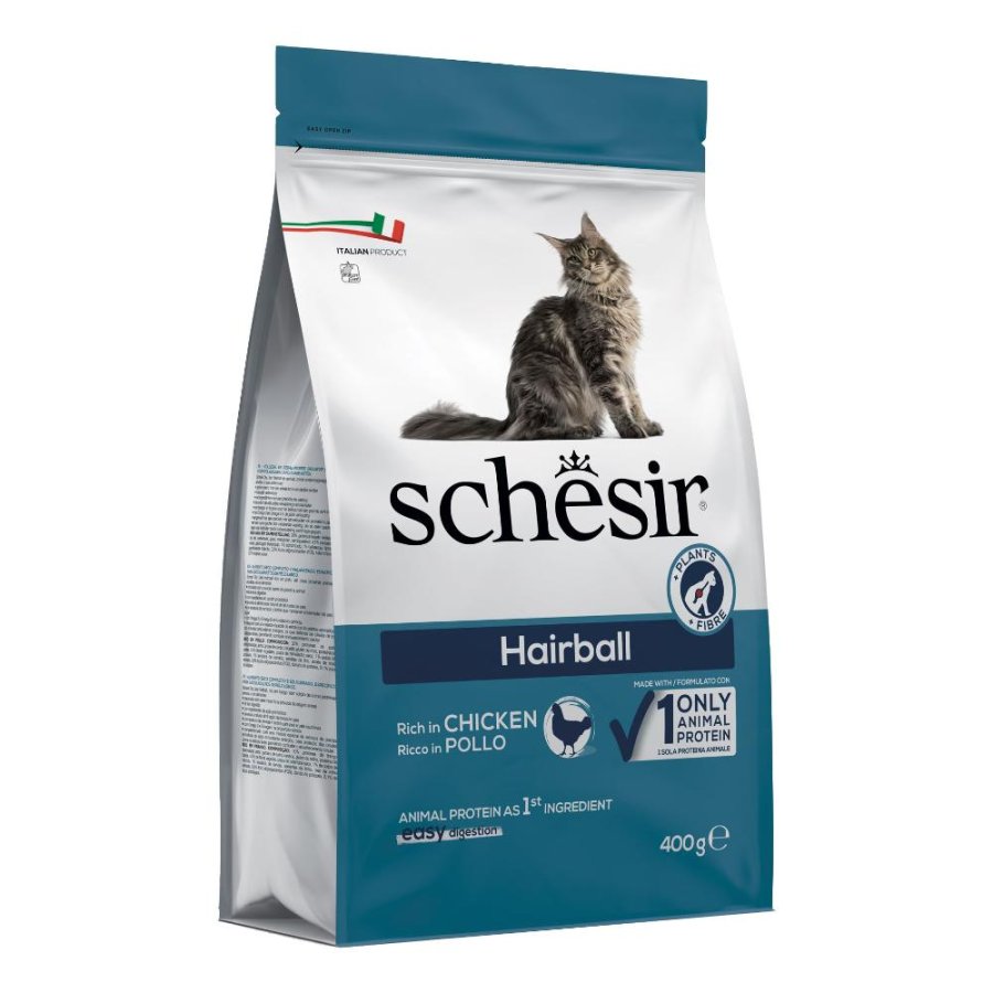 SCHESIR GATTO HAIRBALL POLLO 400GR