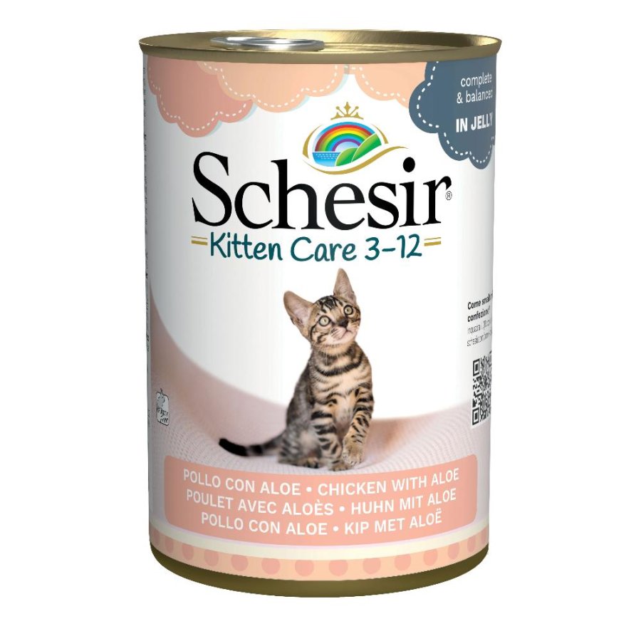 SCHESIR GATTO JELLY KITTEN POLLO ALOE 140GR (lattina)