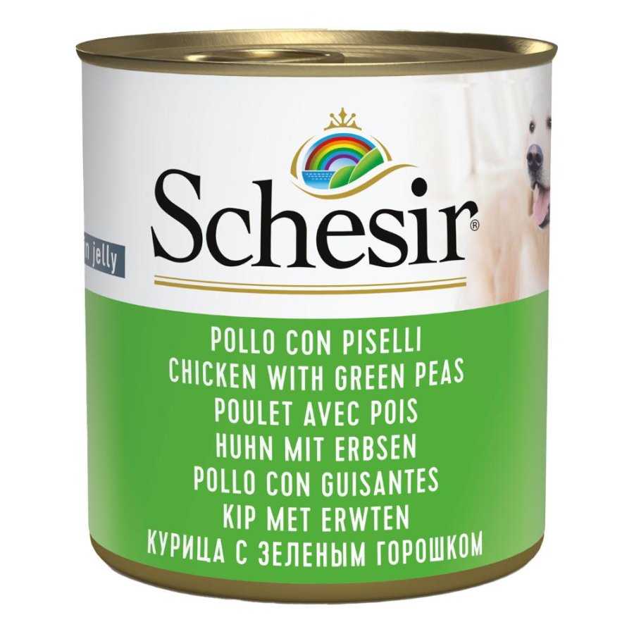 SCHESIR CANE JELLY POLLO PISELLI 285GR (lattina)