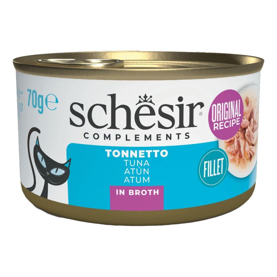 SCHESIR GATTO BRODO DI COTTURA TONNO 70GR (lattina)