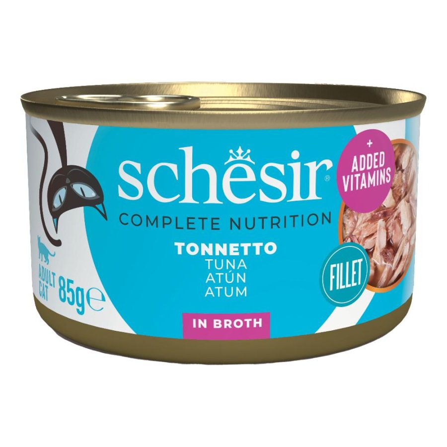 SCHESIR GATTO BRODO DI COTTURA TONNETTO 85GR (lattina)