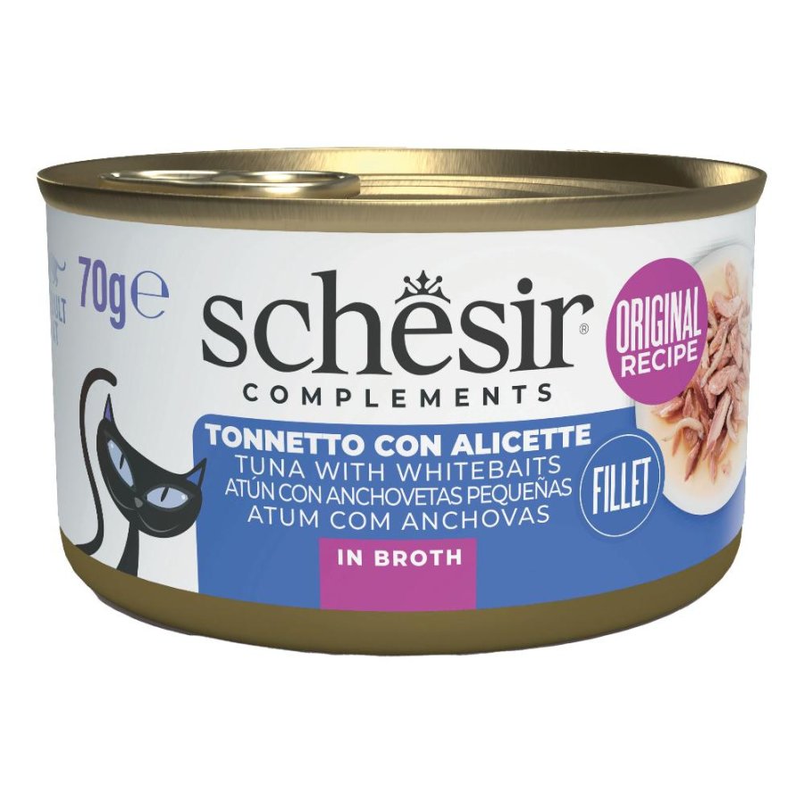 SCHESIR GATTO BRODO DI COTTURA TONNETTO ALICETTE 70GR (lattina)