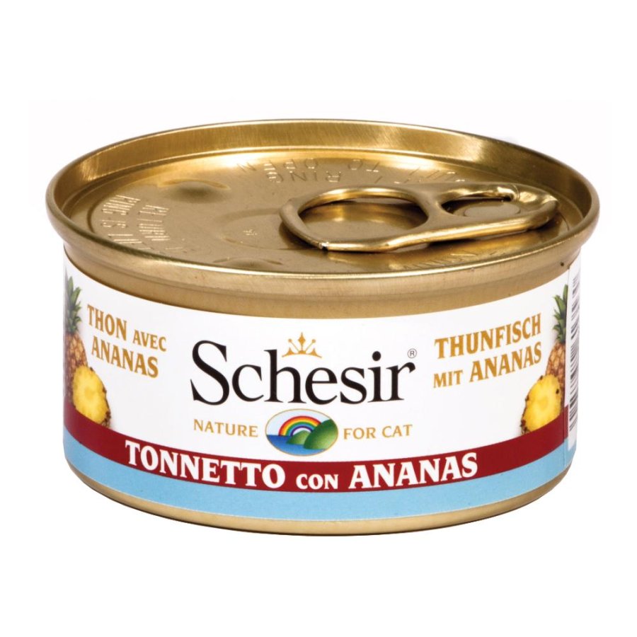 SCHESIR GATTO FRUIT TONNO ANANAS 75GR (lattina)