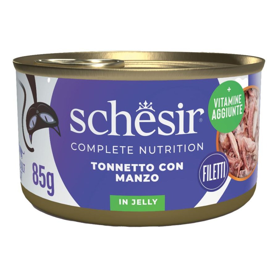 SCHESIR GATTO JELLY TONNETTO MANZO 85GR (lattina)