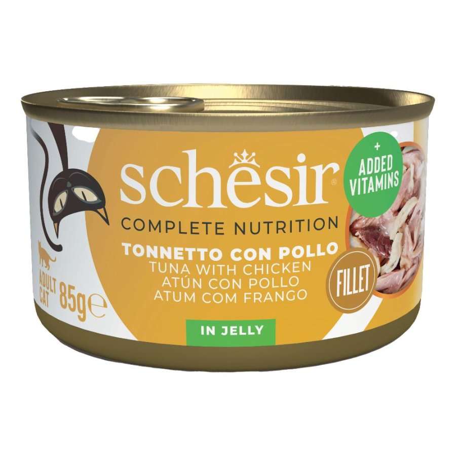 SCHESIR GATTO JELLY TONNETTO POLLO 85GR (lattina)