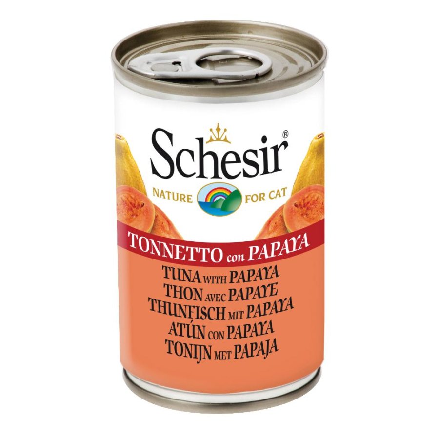 SCHESIR GATTO FRUIT TONNETTO PAPAYA 140GR (lattina)