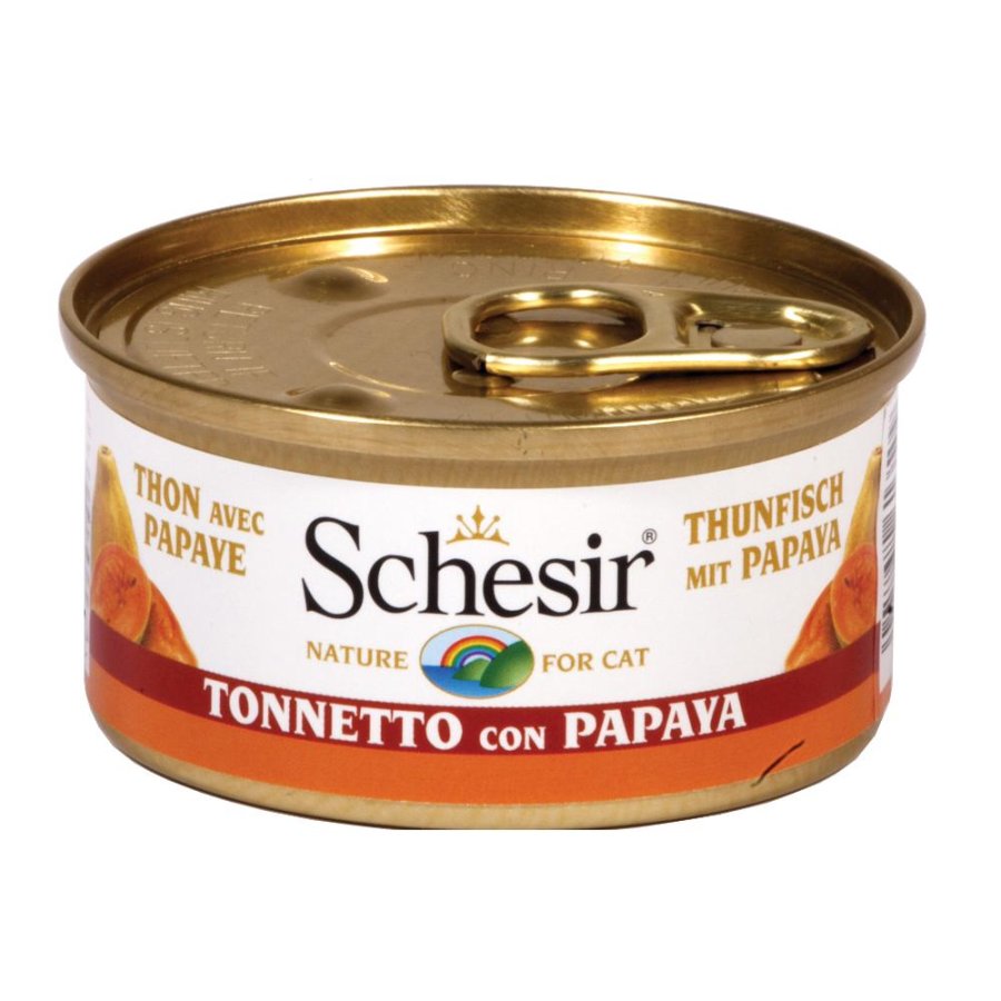 SCHESIR GATTO FRUIT TONNO PAPAYA 75GR (lattina)