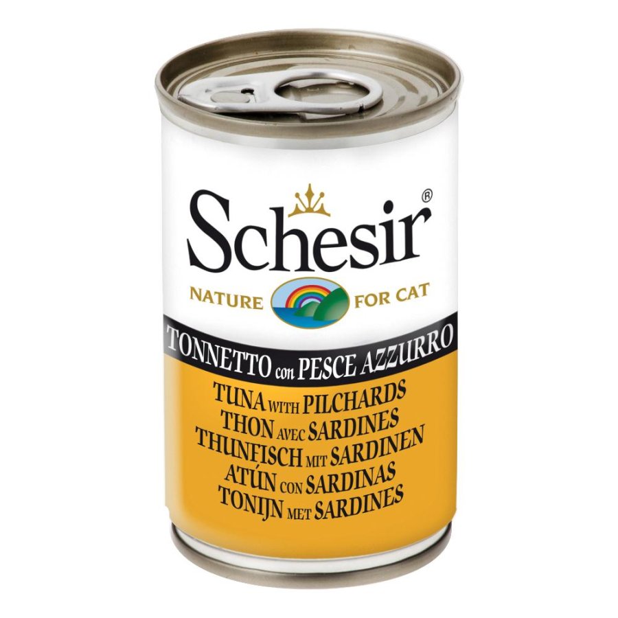 SCHESIR GATTO JELLY TONNETTO PESCE AZZURRO 140GR (lattina)