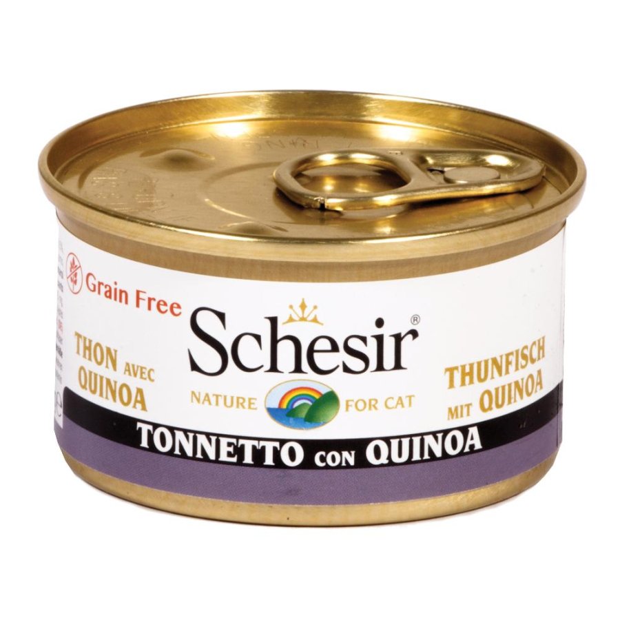 SCHESIR GATTO JELLY GRAIN FREE TONNETTO QUINOA 85GR (lattina)