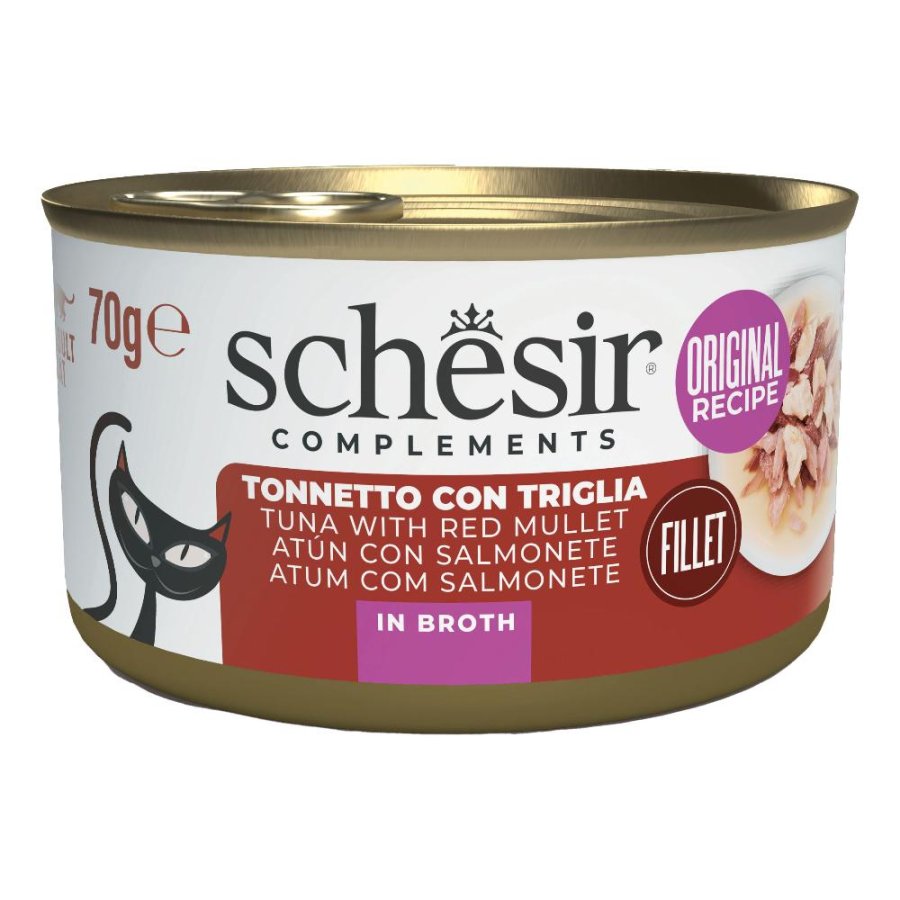 SCHESIR GATTO BRODO DI COTTURA TONNETTO TRIGLIA 70GR (lattina)