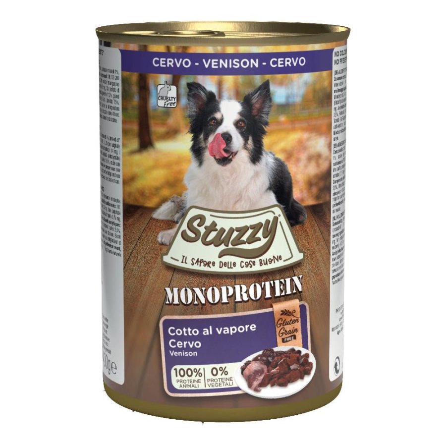 STUZZY CANE MONOPROTEICO ADULT CERVO 400GR (lattina)