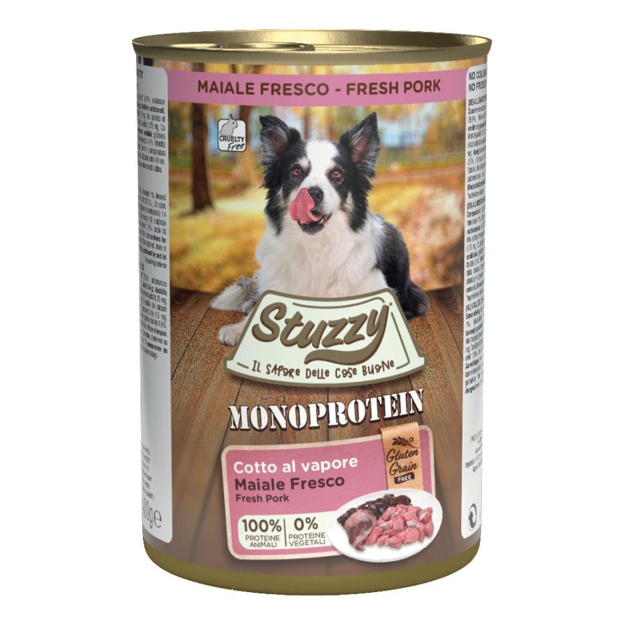 STUZZY CANE MONOPROTEICO ADULT MAIALE 400GR (lattina)