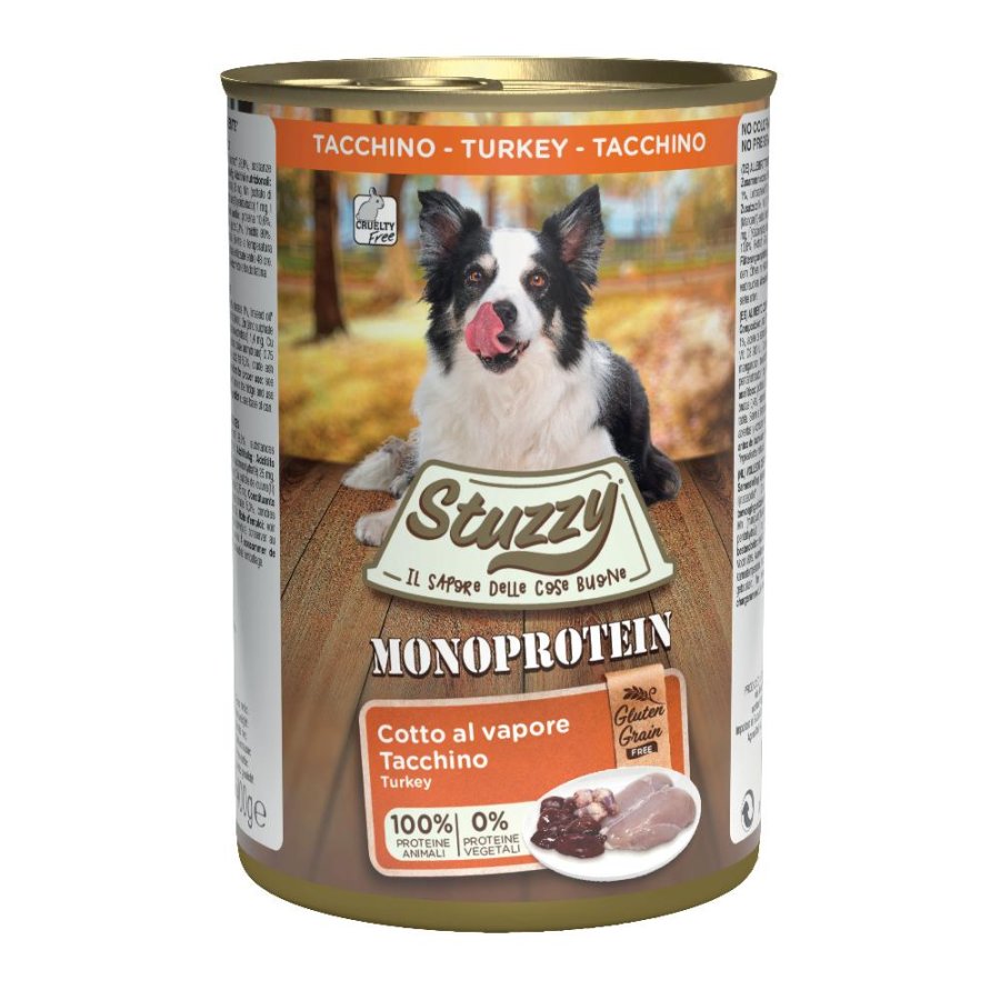STUZZY CANE MONOPROTEICO ADULT TACCHINO 400GR (lattina)