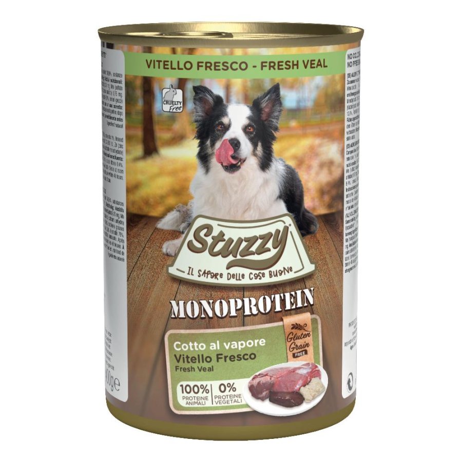 STUZZY CANE MONOPROTEICO ADULT VITELLO 400GR (lattina)