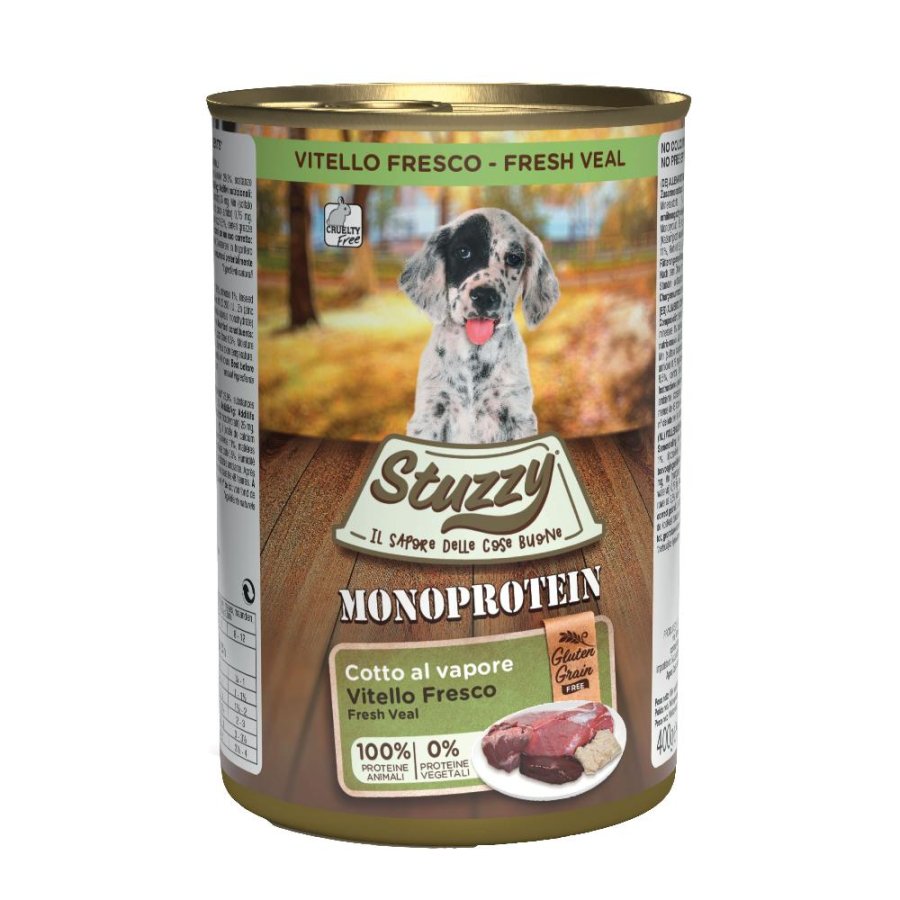 STUZZY CANE MONOPROTEICO PUPPY VITELLO 400GR (lattina)