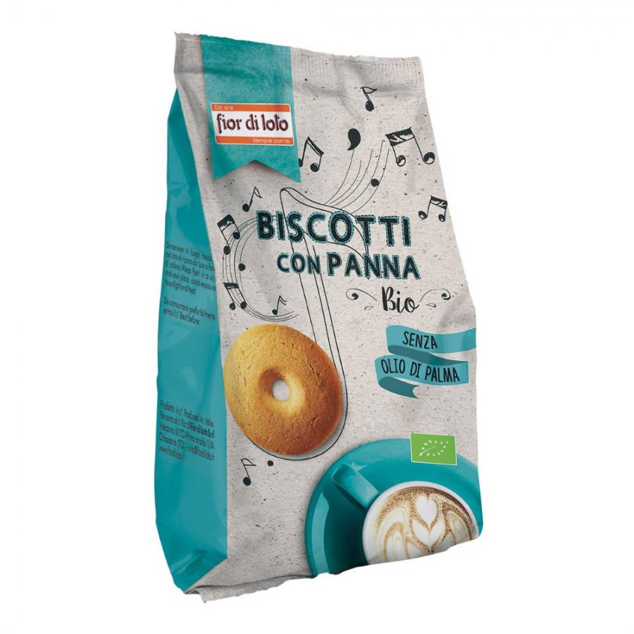 Il Fior Di Loto - Biscotti con panna bio 350 g