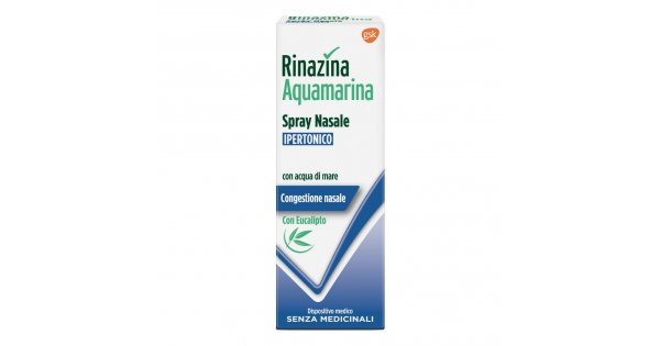 Rinazina Aquamarina - Spray Nasale Ipertonico con Eucalipto da 20ml